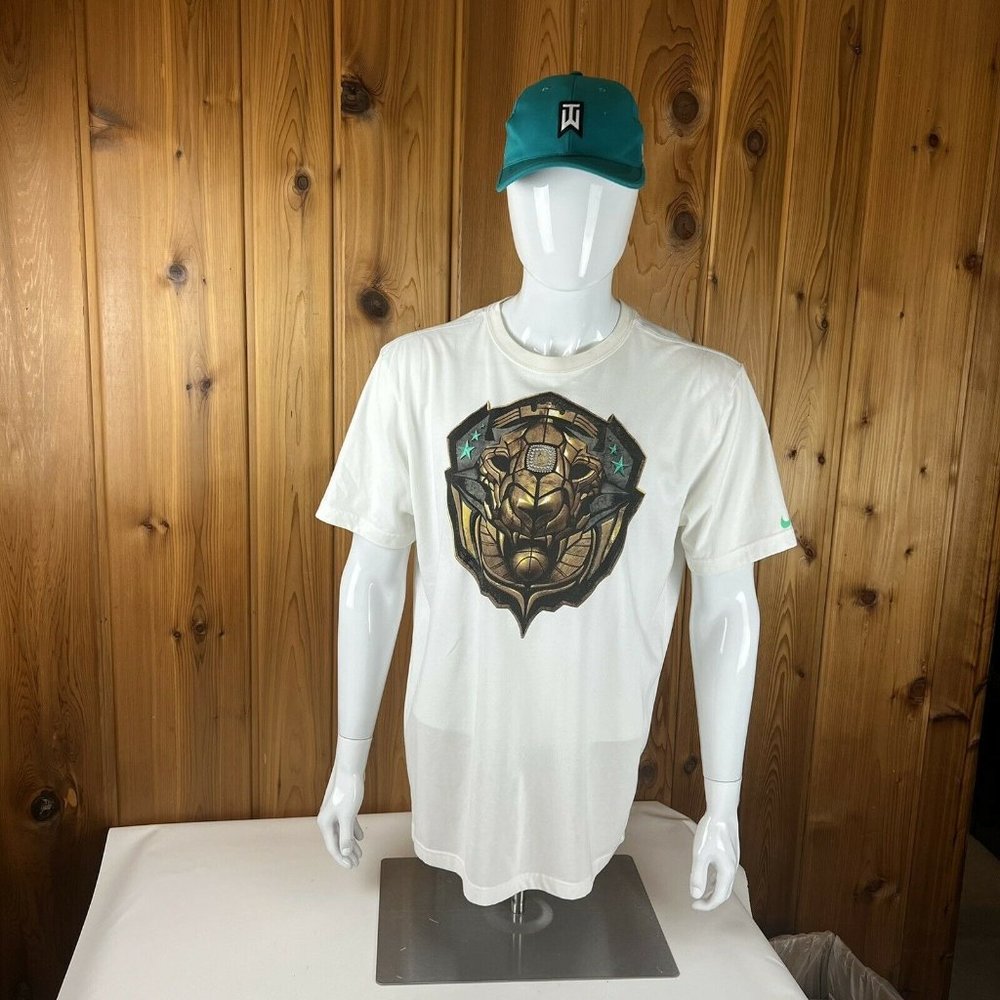 Nike Lebron James Gold Lion King #6 Gray Dri-Fit T-Shirt XL 575450 420 - Picture 2 of 11